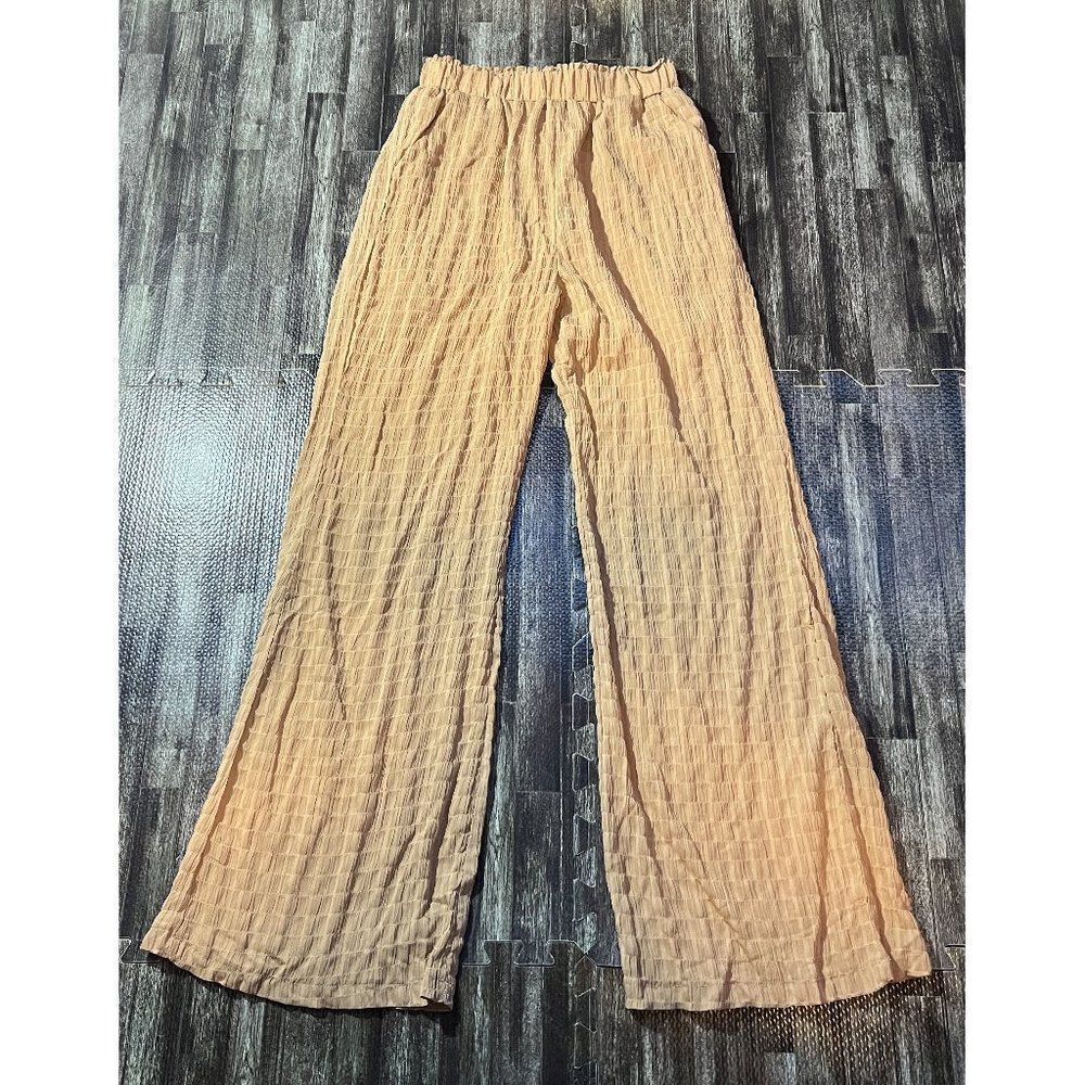 🤑Shein Women's Textured Wide Leg Trousers